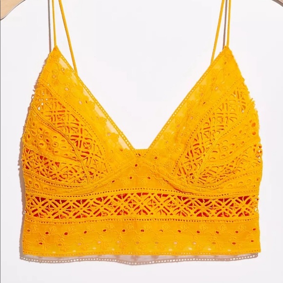 NEW (M) Free People Carina Mango Bralette - Picture 4 of 7